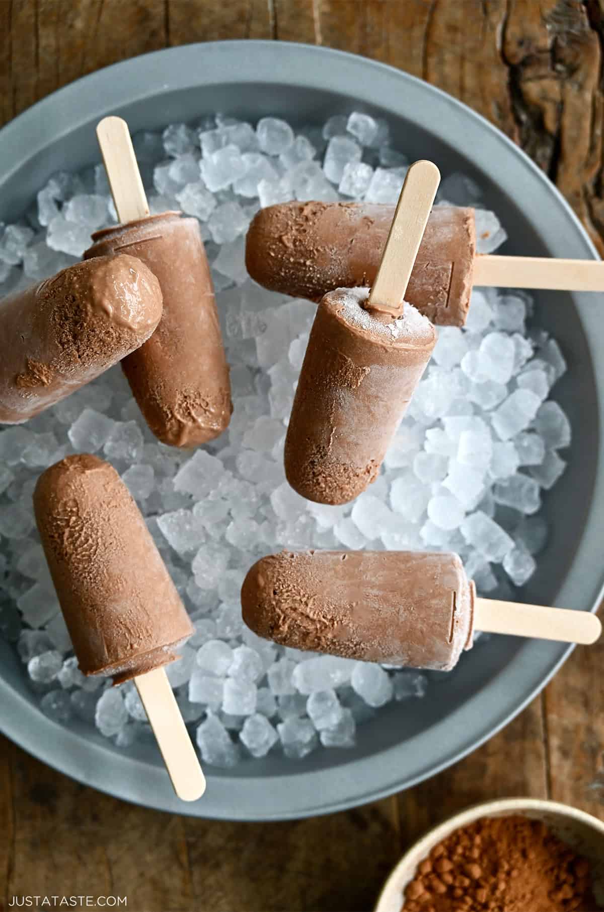 Protein-packed homemade Fudgesicles made from cottage cheese.