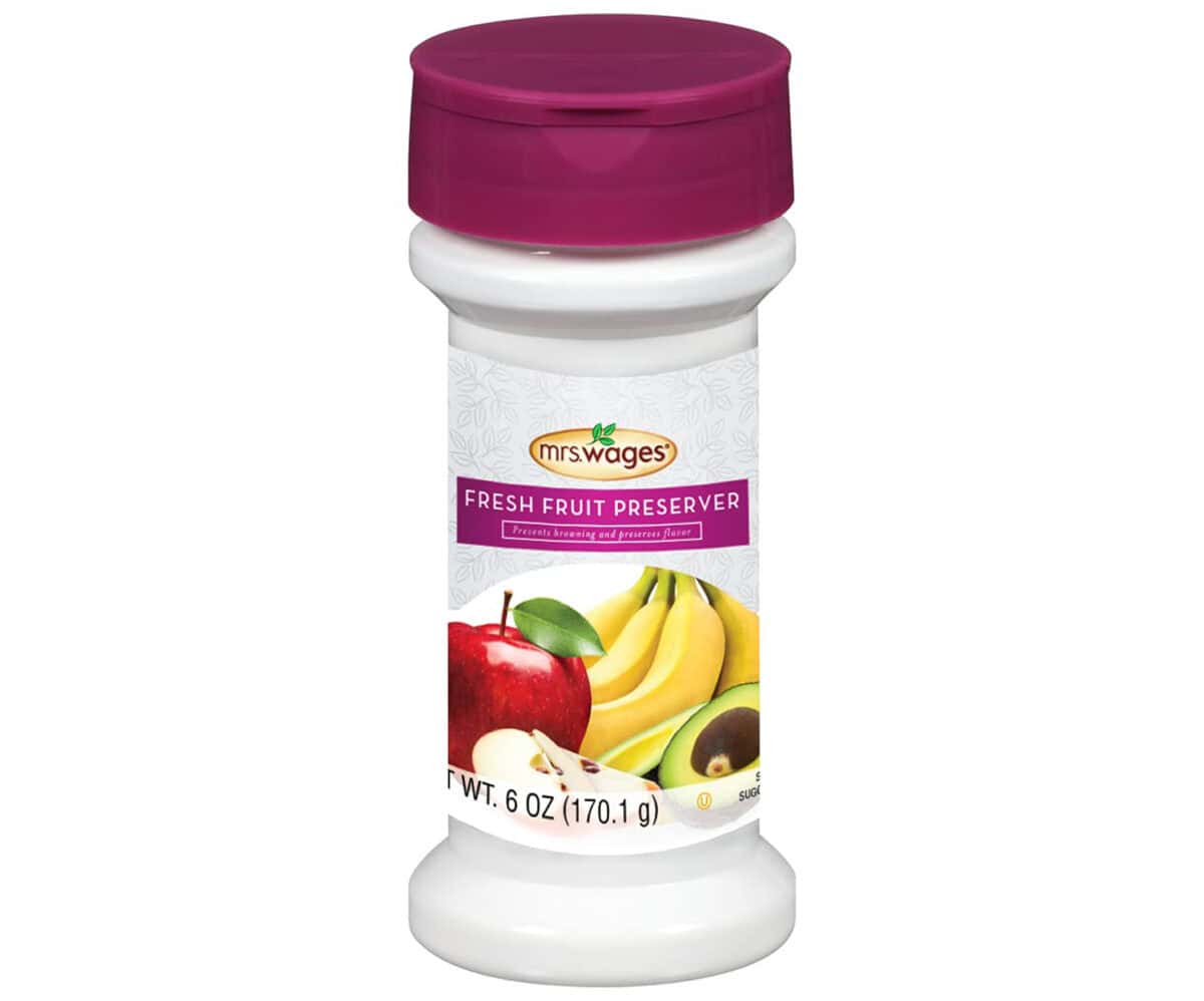 The #1 question I get is how to keep apples from browning, and this is my secret: Mrs. Wages Fresh Fruit Preserver.