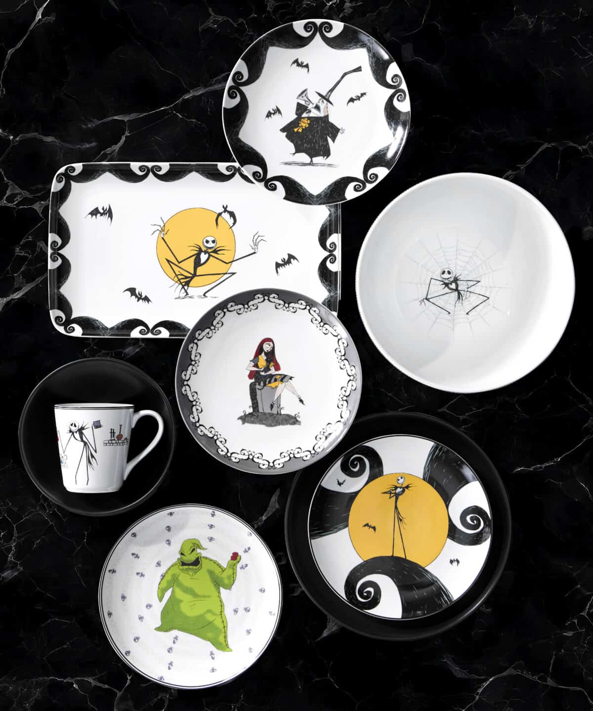 Williams Sonoma Nightmare Before Christmas serveware.